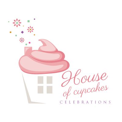 Cupcake house logo