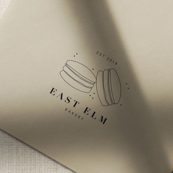 Minimalist bakery logo