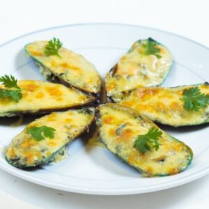 baked tahong with cheese and garlic