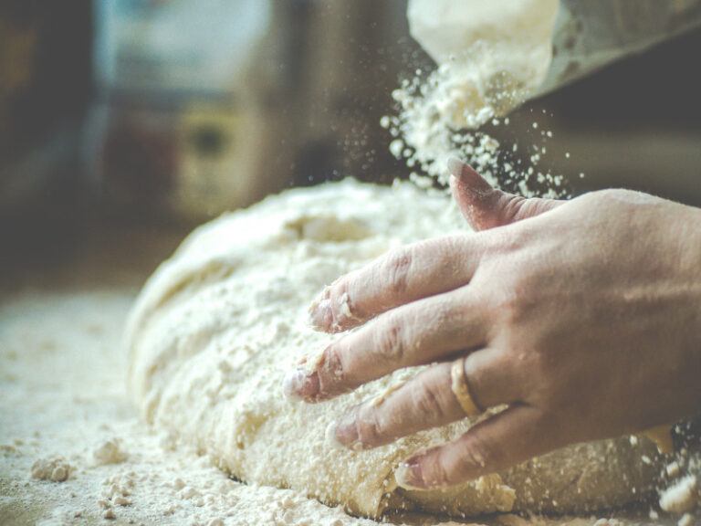 ingredients in baking bread
