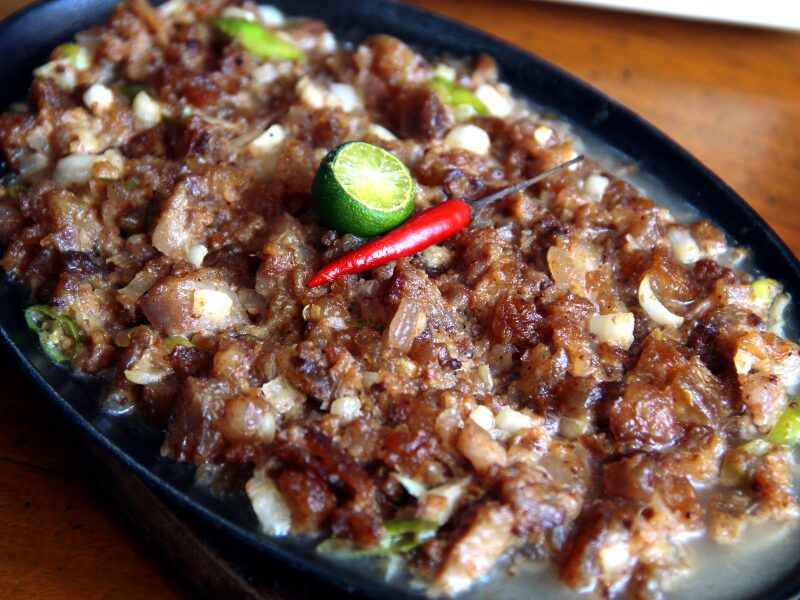 filipino food sisig